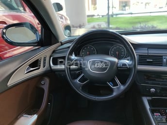 Black Audi A6 for rent in Abu-Dhabi 2