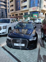 Black Audi A6 for rent in Abu-Dhabi 4