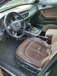 Black Audi A6 for rent in Abu-Dhabi 6