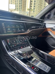 Black Audi A8 for rent in Abu-Dhabi 3