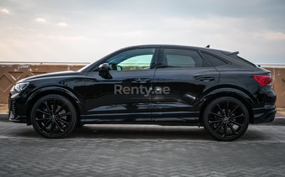 Black Audi RSQ3 for rent in Abu-Dhabi 3