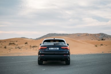 Black Audi RSQ3 for rent in Dubai 1