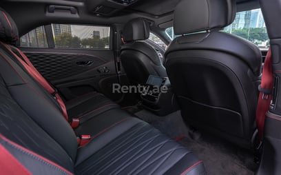 Black Bentley Flying Spur for rent in Dubai 6