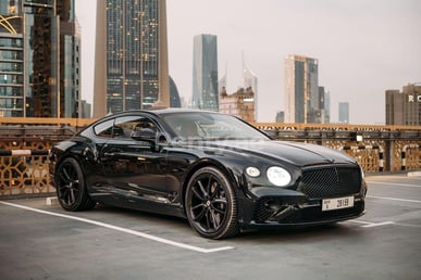 Black Bentley Continental GT for rent in Sharjah 0