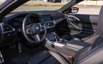 أسود BMW 430i cabrio للإيجار في Abu-Dhabi 5