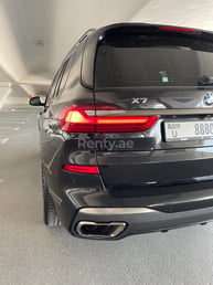 Black BMW X7 M50i for rent in Abu-Dhabi 3