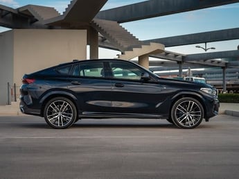 Dark Blue BMW X6 M-kit for rent in Sharjah 1