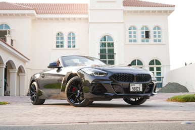 Black BMW Z4 for rent in Dubai 3