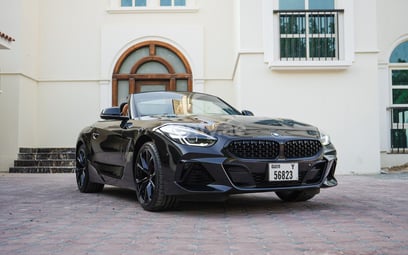 Black BMW Z4 for rent in Sharjah