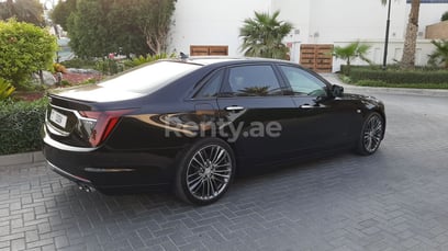 Black Cadillac CT6 for rent in Sharjah 2