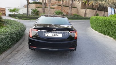 Black Cadillac CT6 for rent in Sharjah 3