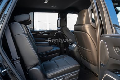Black Cadillac Escalade Black Edition for rent in Dubai 4