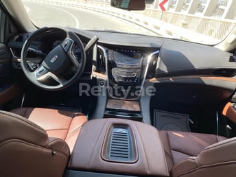 Black Cadillac Escalade XL for rent in Dubai 2