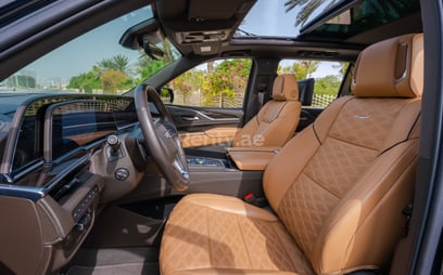 Black Cadillac Escalade XL for rent in Dubai 3