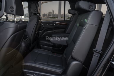 Black Cadillac Escalade for rent in Dubai 5