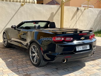 Black Chevrolet Camaro for rent in Dubai 7