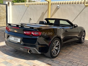 Black Chevrolet Camaro for rent in Dubai 8