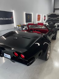 Black Chevrolet Corvette for rent in Dubai 1