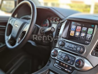 Black Chevrolet Suburban for rent in Abu-Dhabi 0