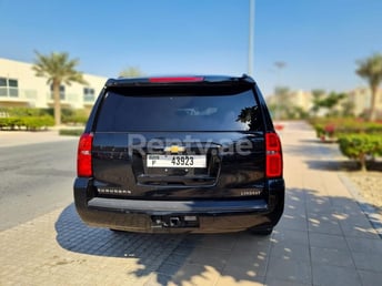 Black Chevrolet Suburban for rent in Dubai 2