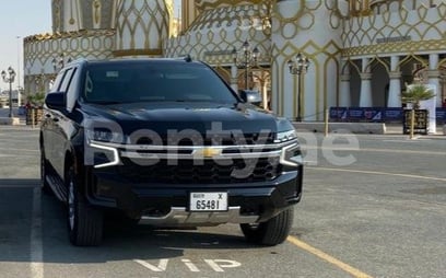 Black Chevrolet Suburban for rent in Abu-Dhabi