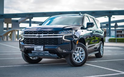 Black Chevrolet Tahoe for rent in Abu-Dhabi