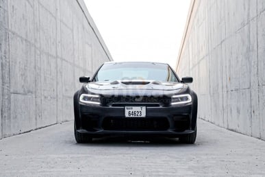 Black Dodge Charger for rent in Sharjah 0