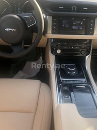 Black Jaguar XF for rent in Dubai 6
