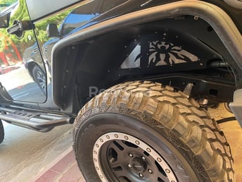 Black Jeep Wrangler for rent in Dubai 5