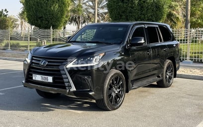 Schwarz Lexus LX 450 zur Miete in Abu-Dhabi