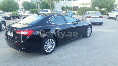 Black Maserati Ghibli for rent in Dubai 8