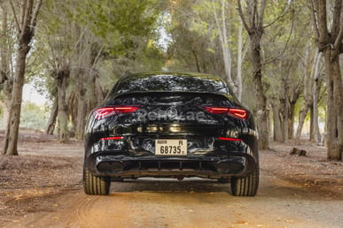 Black Mercedes CLA 250 with CLA 45 Body Kit for rent in Sharjah 5