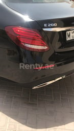 Black Mercedes E Class for rent in Sharjah 5