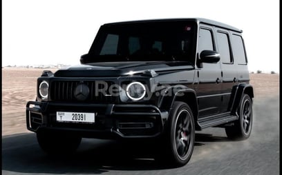 Negro Mercedes G63 AMG Black Edition en alquiler en Dubai