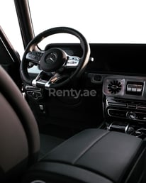 Black Mercedes G63 AMG Black Edition for rent in Abu-Dhabi 0