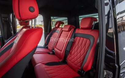 Black Mercedes G63 AMG for rent in Dubai 5