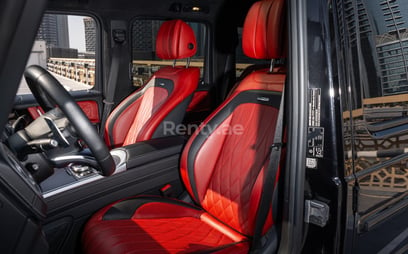 Black Mercedes G63 AMG for rent in Dubai 3