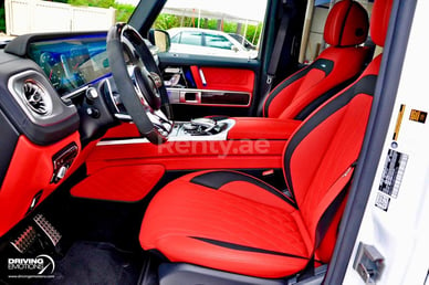 Black Mercedes G63 for rent in Dubai 3