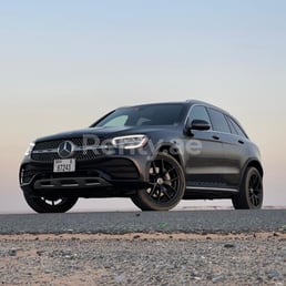 Grey Mercedes GLC for rent in Abu-Dhabi 3