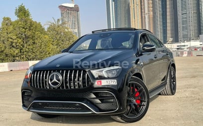 Schwarz Mercedes GLE 63 S AMG zur Miete in Abu-Dhabi