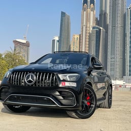 在Dubai租赁黑色 Mercedes GLE 63 S AMG 1