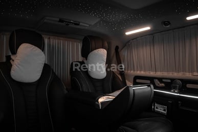Black Mercedes Vito VIP Maybach for rent in Dubai 3