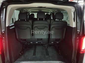 Black Mercedes V250 for rent in Dubai 3