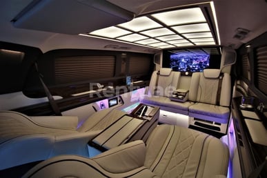Black Mercedes Vito VIP for rent in Dubai 1