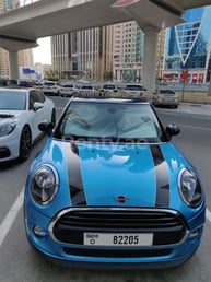 Black Mini Cooper for rent in Dubai 1