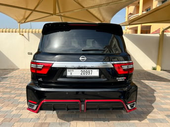 Black Nissan Patrol NISMO for rent in Abu-Dhabi 4