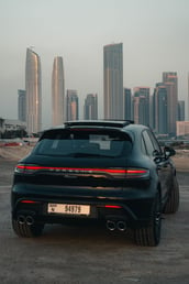 Black Porsche Macan Platinum for rent in Dubai 1