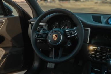 Black Porsche Macan Platinum for rent in Dubai 2