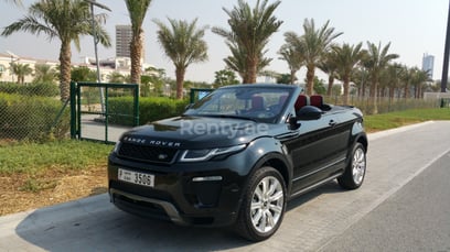 Black Range Rover Evoque for rent in Abu-Dhabi 3