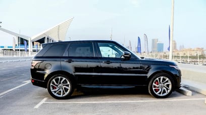 أسود Range Rover Sport Supercharged V8 للإيجار في Dubai 1